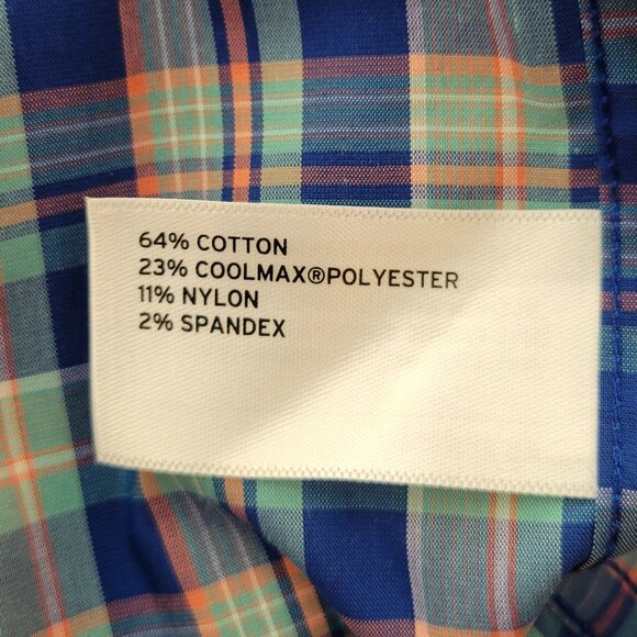 Lot of 2 Duluth Trading Co. Plaid Button Down Cotton Shirts Long & Short Sleeve - Picture 10 of 11